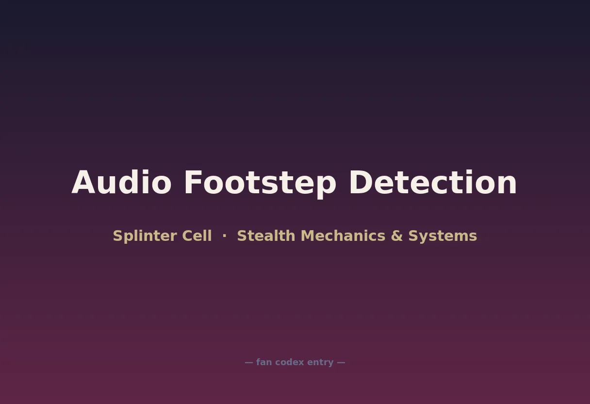 Audio Footstep Detection