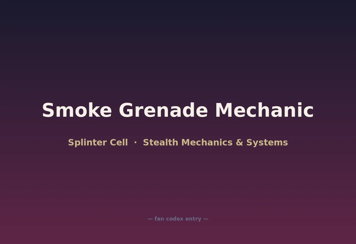 Smoke Grenade Mechanic
