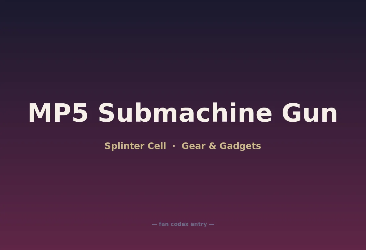 MP5 Submachine Gun