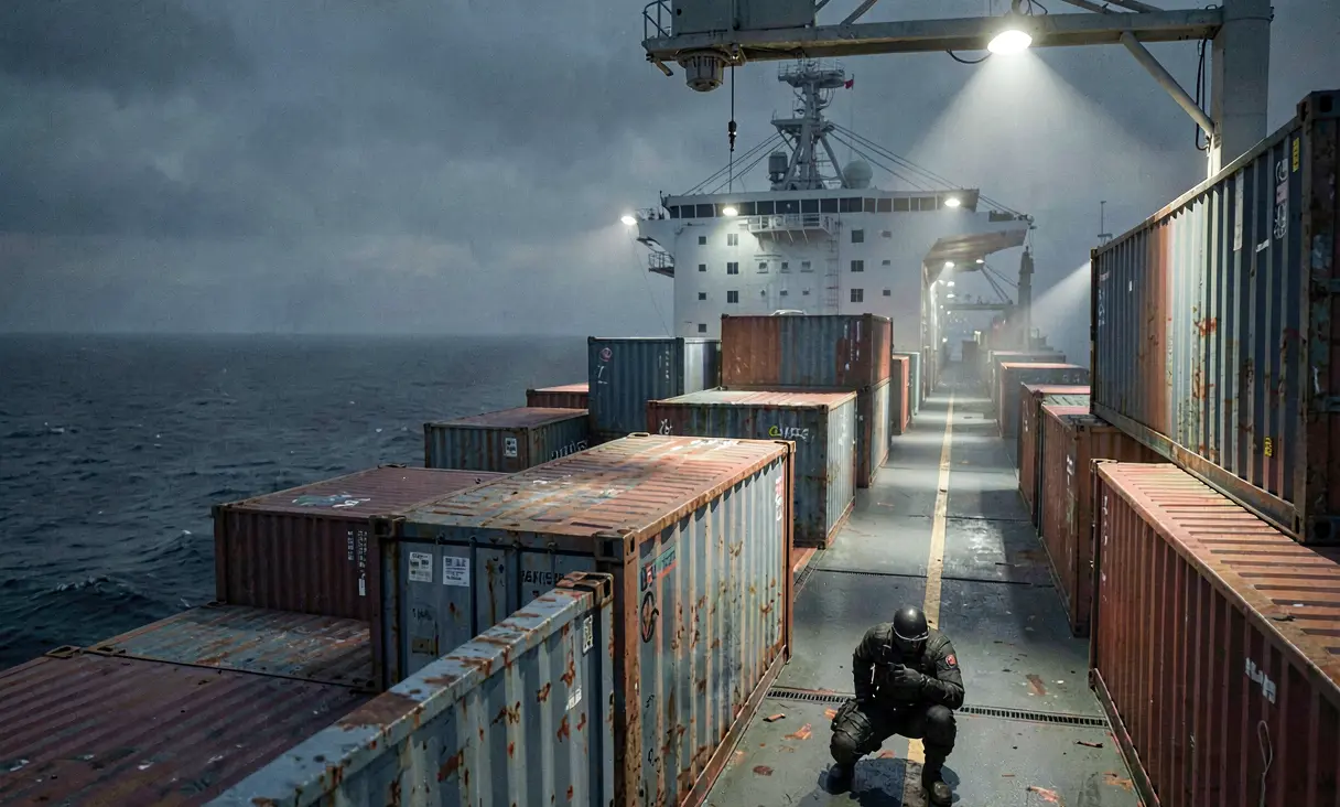 A cargo vessel